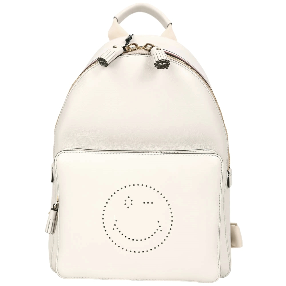 Anya Hindmarch Smiley 白色笑臉設計後背包(展示品)