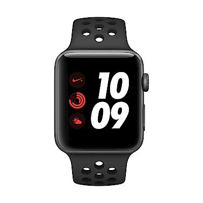 【TOP超值】[無卡分期-12期] Apple Watch Nike+行動網路,42mm 灰鋁配黑色錶帶 - 無卡分期專案-12期 - 　_網紅人氣商品