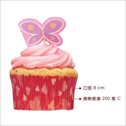 KitchenCraft 3層蛋糕架+瑪芬紙模(花蝶)