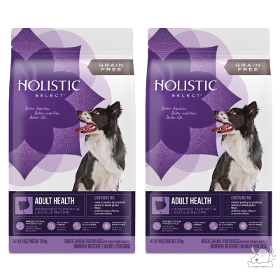 Holistic Select 活力滋 無穀成犬 去骨火雞肉低敏挑嘴配方 12磅 X 2包