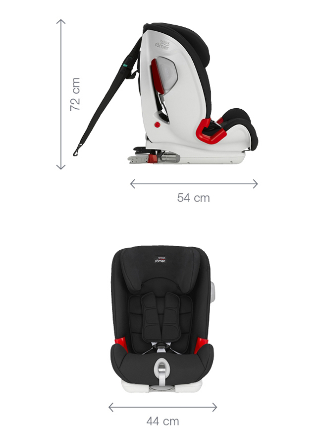 Britax 1-12歲 ISOFIX 成長型汽車安全座椅 (百變旗艦系列-黑紅)