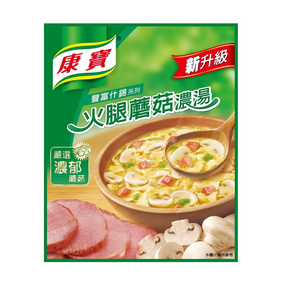 康寶 新火腿蘑菇濃湯(47g)