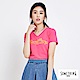 SOMETHING 熱帶花紋V領短袖T恤-女-桃紅 product thumbnail 1