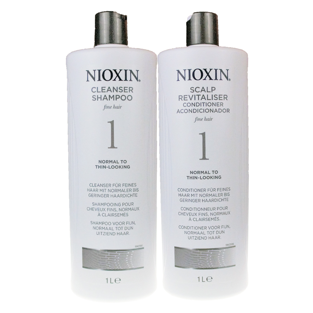 NIOXIN 耐奧森(儷康絲) 1號組合潔髮乳+甦活乳1000ML 公司貨