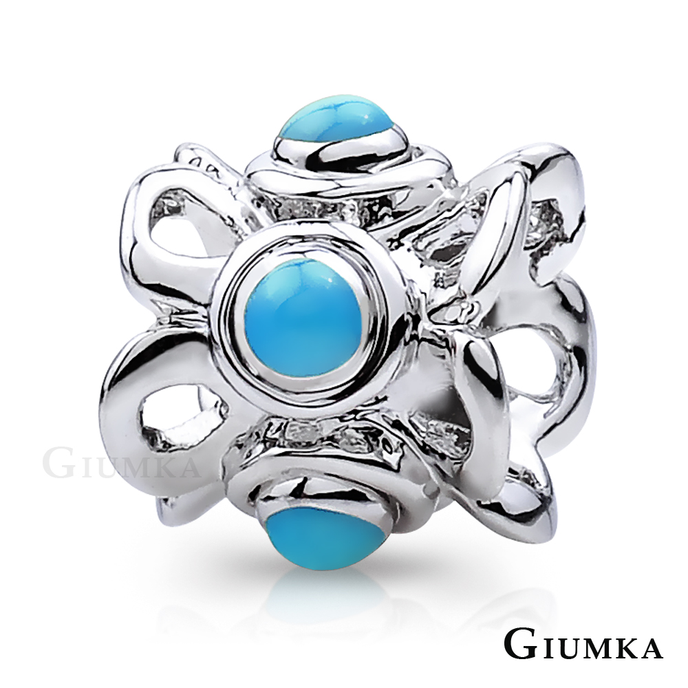 GIUMKA 珠飾 CHARMS 花冠-藍