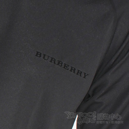 BURBERRY 紳士透氣吸濕排汗衫-黑
