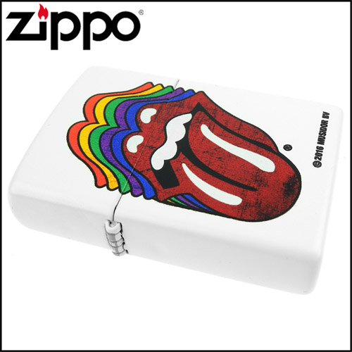 ZIPPO 美系~Rolling Stones-滾石樂團圖案設計打火機