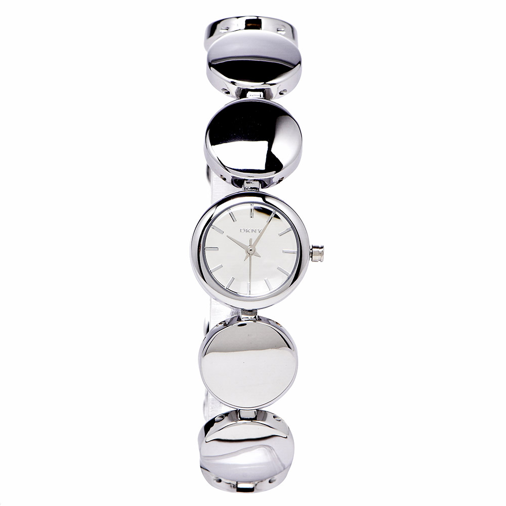 DKNY  金屬個性美學女性手錶(NY8866)-鏡面X銀色/20m