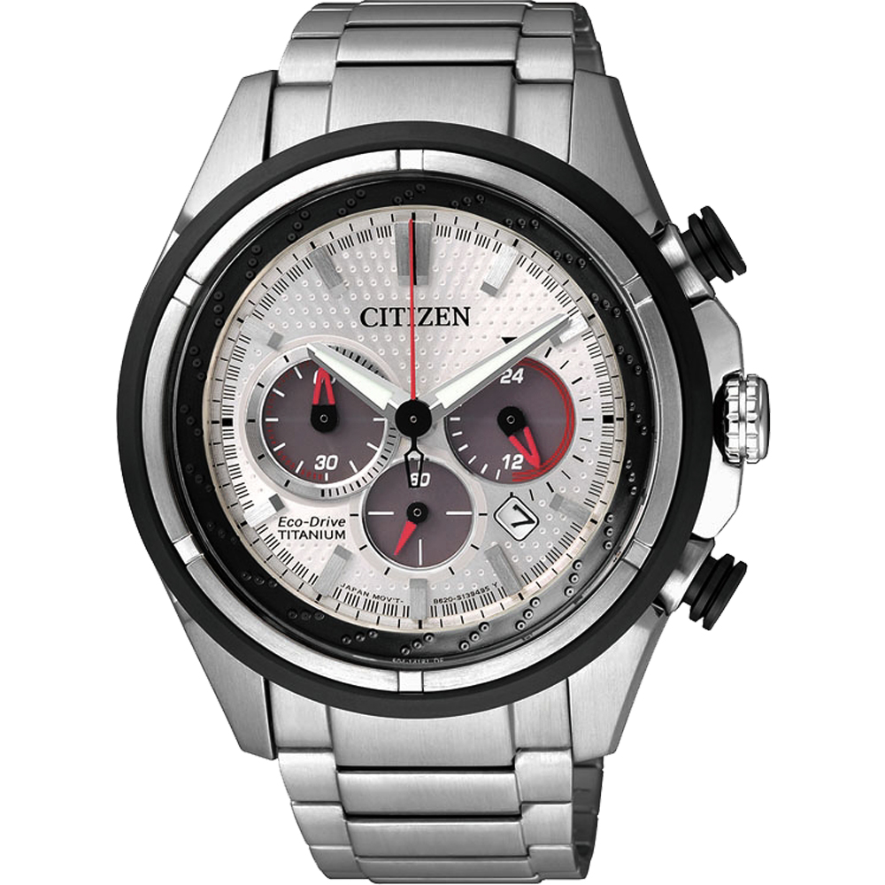 CITIZEN Eco-Drive超級鈦計時腕錶(CA4241-55A)-銀/43mm