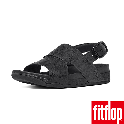 FitFlop TM-BANDO TM LEATHER BACK-STRAP-黑色