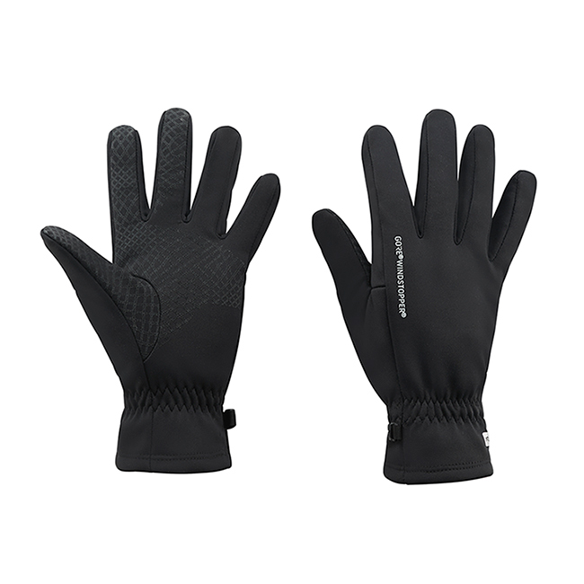 【ATUNAS 歐都納】男款A-A1741黑WINDSTOPPER 防風透氣保暖手套