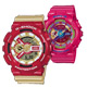 G-SHOCK&BABY-G 英雄聯盟-IRON MAN鋼鐵人系列組合-紅金+桃紅 product thumbnail 1