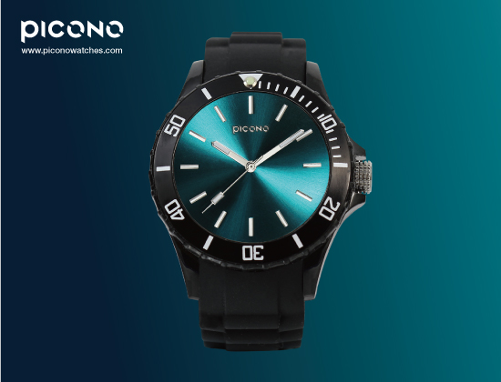 PICONO BALLOON COLOR 時尚腕錶-土耳其藍/48mm