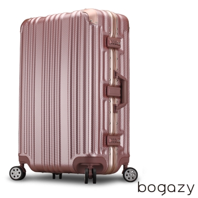 Bogazy 星球旅者 29吋PC鋁框霧面行李箱(玫瑰金)