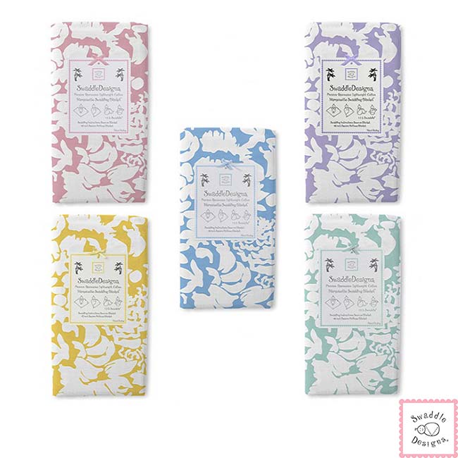 Swaddle Designs 薄棉羅紗多用途嬰兒包巾-復古花卉