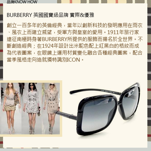 BURBERRY太陽眼鏡 復古圓框/琥珀棕#BU4231D 300213