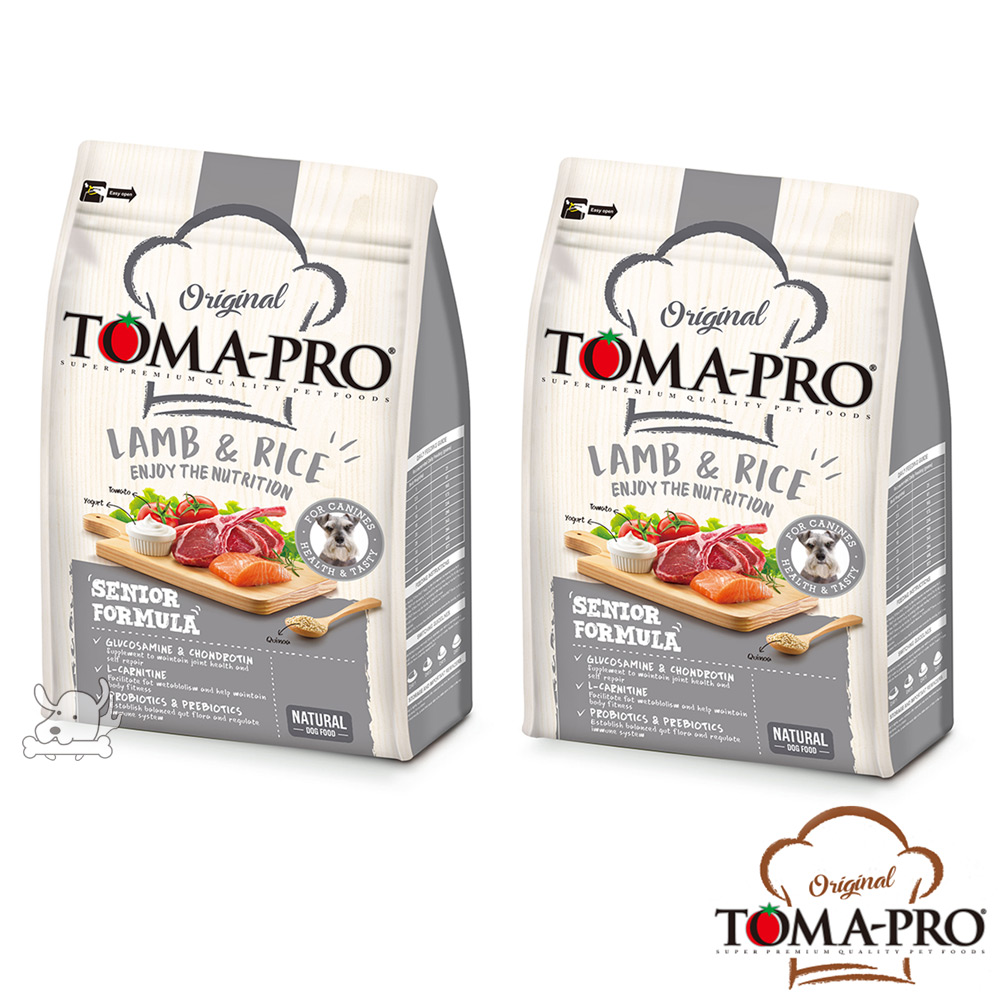 TOMA PRO 優格 高纖低脂 羊肉+米  高齡犬 飼料 1.5公斤 2包