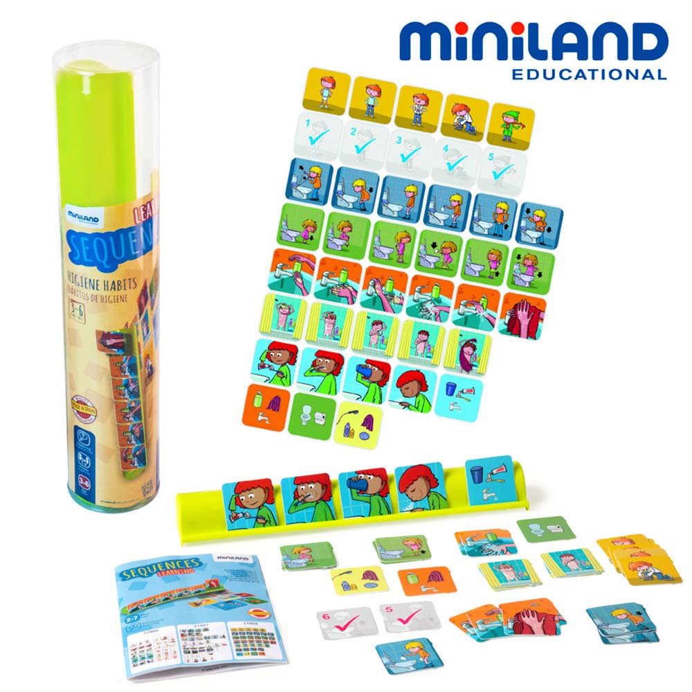 【西班牙Miniland】時間排序養成-衛生教育組