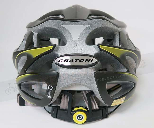 CRATONI 德國專業品牌 TERRON 公路車用安全帽/碳纖維支架-黑黃