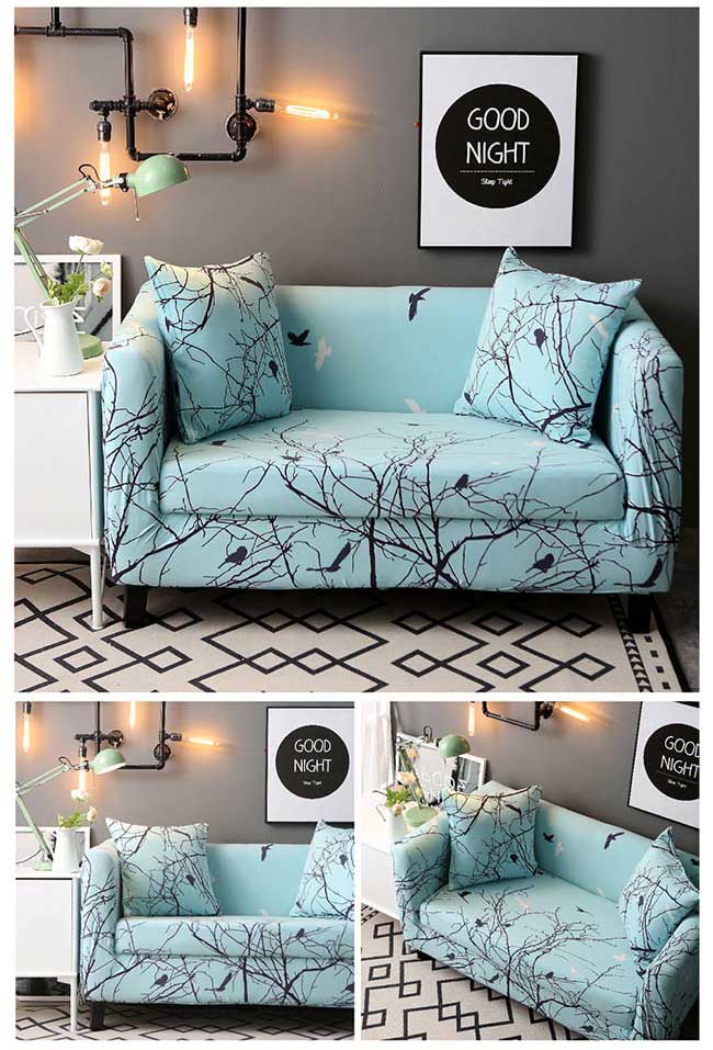 日創優品 飛鳥歸林彈性沙發套(雙人)