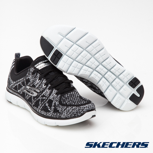 SKECHERS (女) 運動系列FLEX APPEAL 2.0-12623BKW