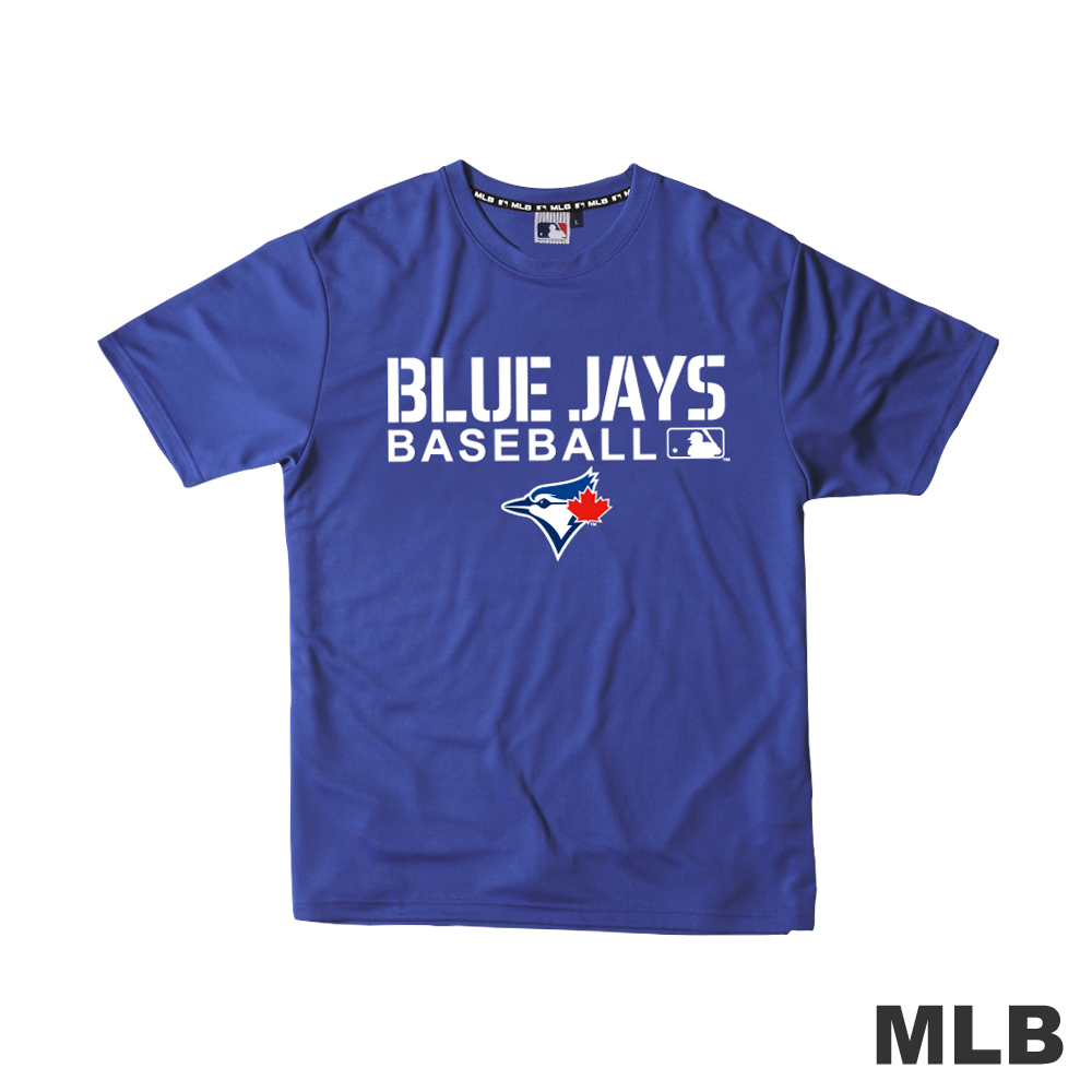 MLB-多倫多藍鳥隊舒適快排T恤-藍(男)