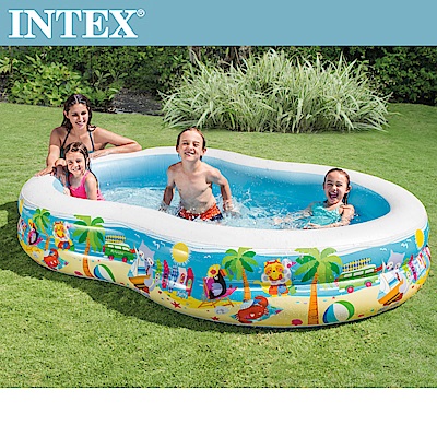 INTEX8字型戲水游泳池 262x160x46cm(640L)適用3歲+(56490)