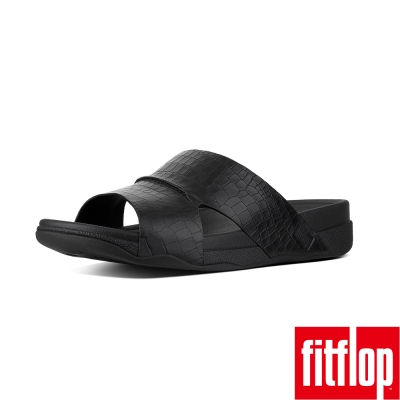 FitFlop TM-BANDO MEN'S CROC EFFECT-黑