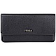 FURLA Babylon XL 防刮牛皮釦式扁型長夾(黑色) product thumbnail 1