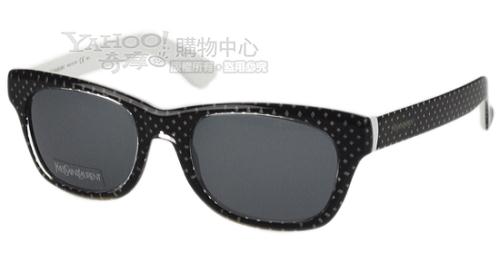 YSL-時尚太陽眼鏡 (黑色)