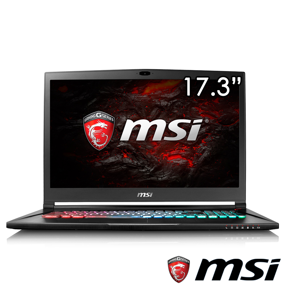 MSI微星 GS73VR-011 17吋電競筆電(i7-7700/GTX1070/512G+2T