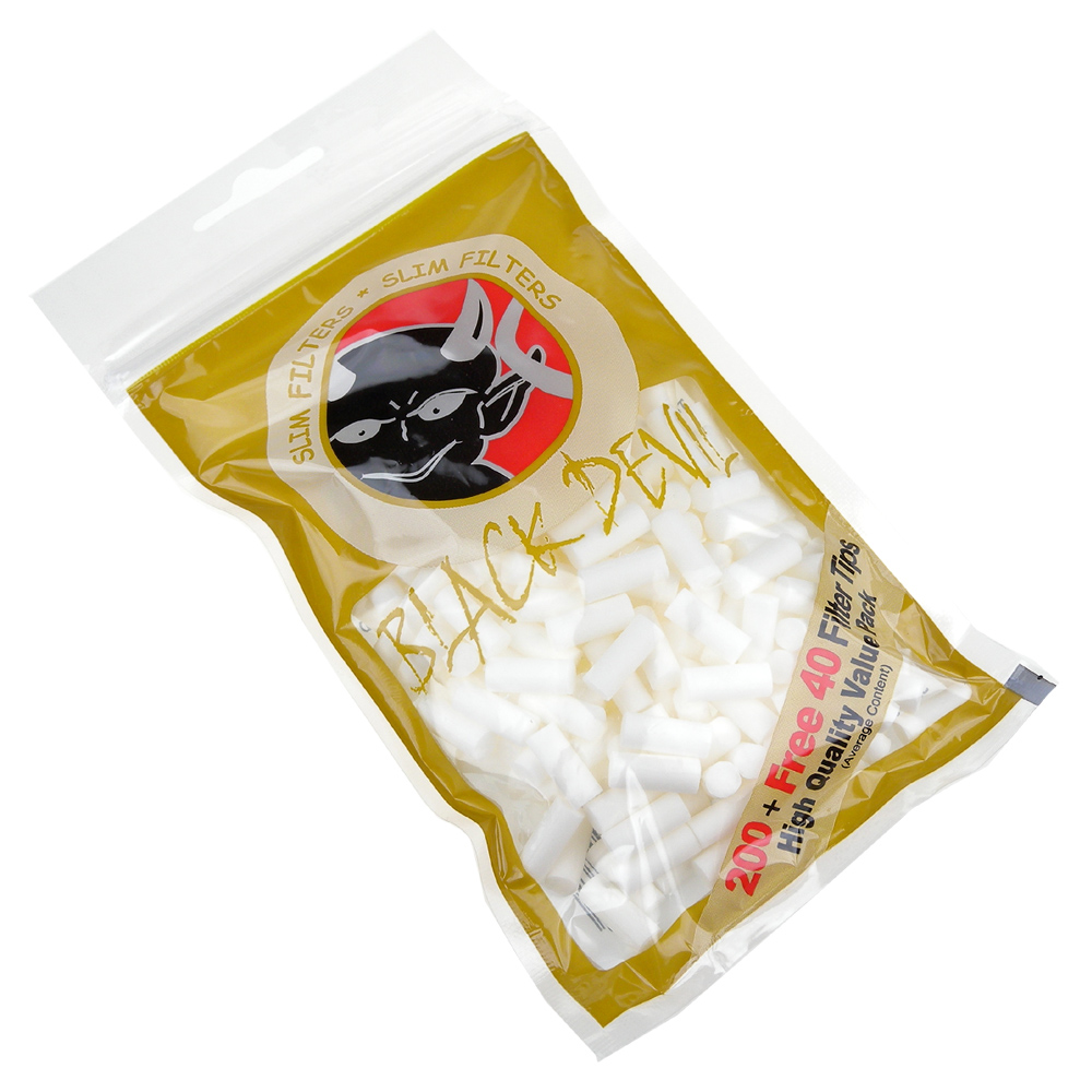 BLACK DEVIL 捲煙用6mm濾嘴 240粒裝