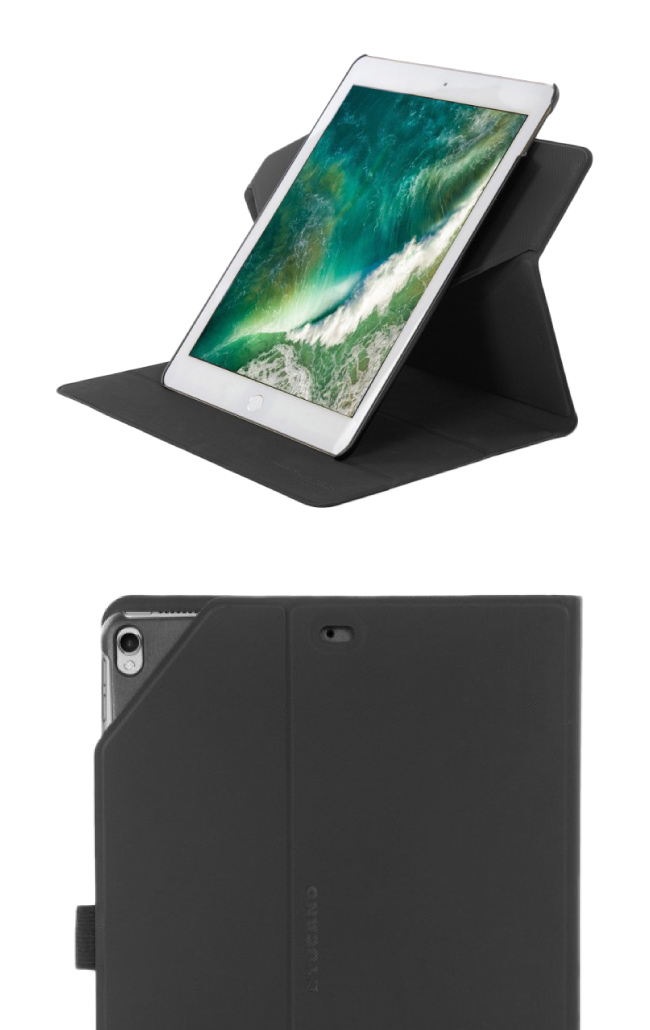 TUCANO iPad Pro 10.5吋 可立式360度旋轉保護套 黑