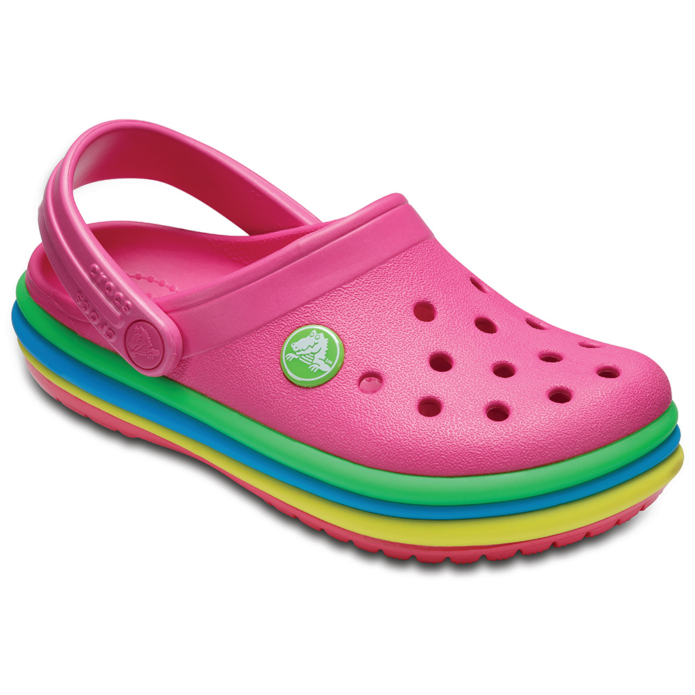 Crocs 卡駱馳(童鞋) 彩虹小卡駱班 205205-6NP