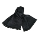 Calvin Klein 雙色LOGO印花造型圍巾(黑) product thumbnail 1