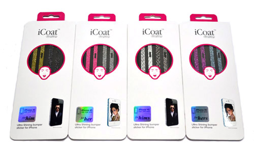 Ozaki iCoat Bling Bling iPhone4S時尚邊框晶亮貼