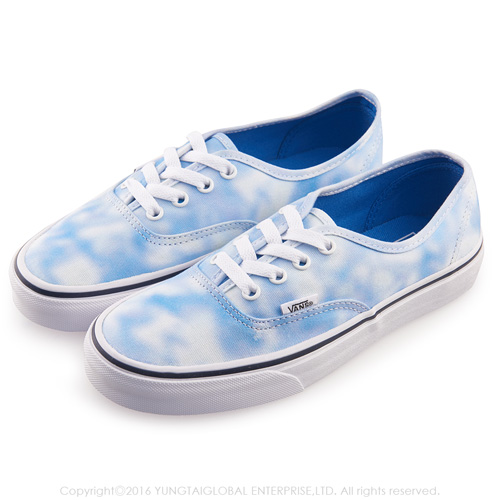 (女)VANS Authentic 經典暈染4孔休閒鞋*藍白