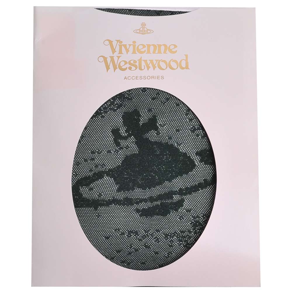 VIVIENNE WESTWOOD 大行星圖騰幾何花紋褲襪(墨綠色)