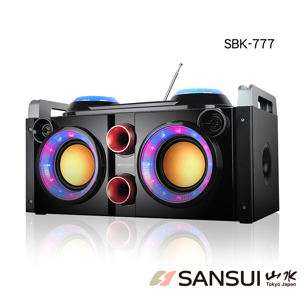 【SANSUI 山水】福利品-藍牙KTV可攜式音響 卡拉OK(SBK777)