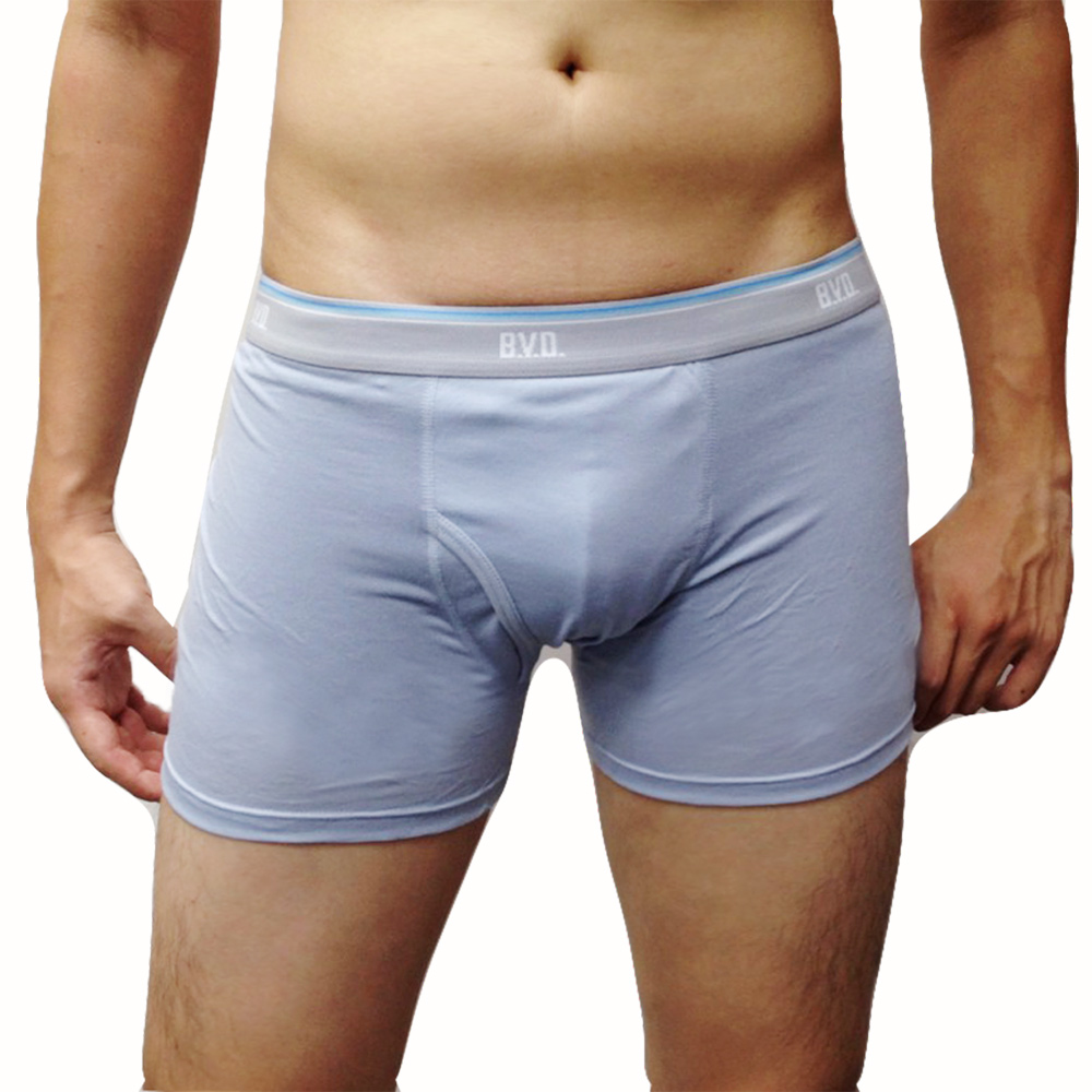 BVD 接觸冷感系列 基本款男褲(藍銀)