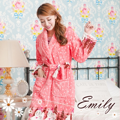 睡袍 法蘭絨居家睡袍 Emily Sweet