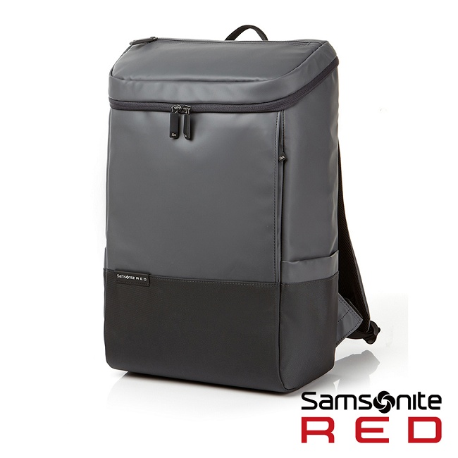 Samsonite RED PECKHAM長型上開式中性筆電後背包-14吋(灰/深灰)