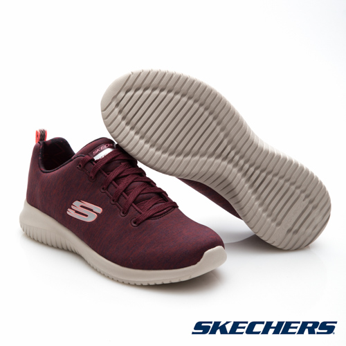 SKECHERS (女) 運動系列 ULTRA FLEX-12834BURG