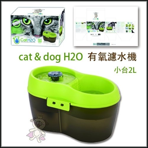 Dog&Cat H2O《有氧濾水機-小》2L 贈潔牙錠3入/盒