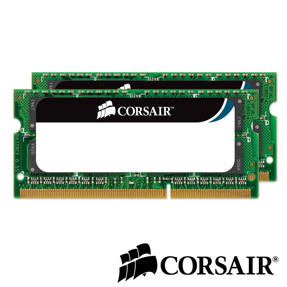 CORSAIR 筆記型記憶體 DDR3-1333 8GB(4GX2)C9