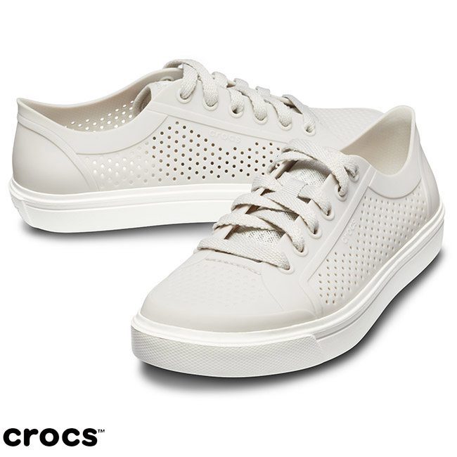 Crocs 卡駱馳 (女鞋) 街頭洛卡繫帶鞋 204884-101