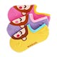 Sanrio三麗鷗系列-大臉淘氣猴矽膠止滑隱形襪3入(15-24cm) product thumbnail 1