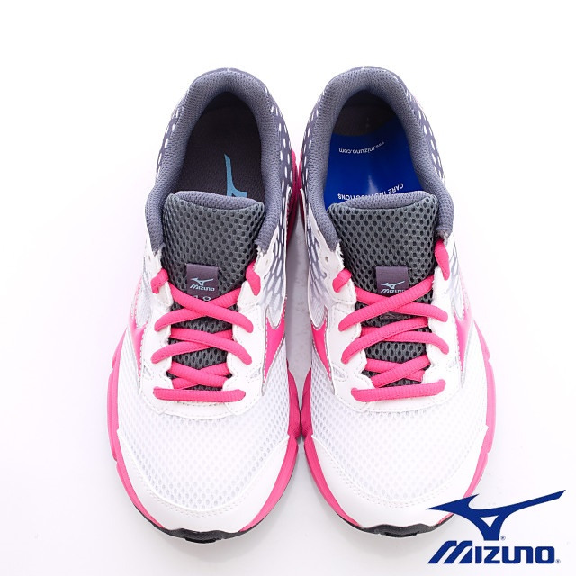 MIZUNO童鞋-炫麗競速路跑鞋-152531白粉(中大童段)