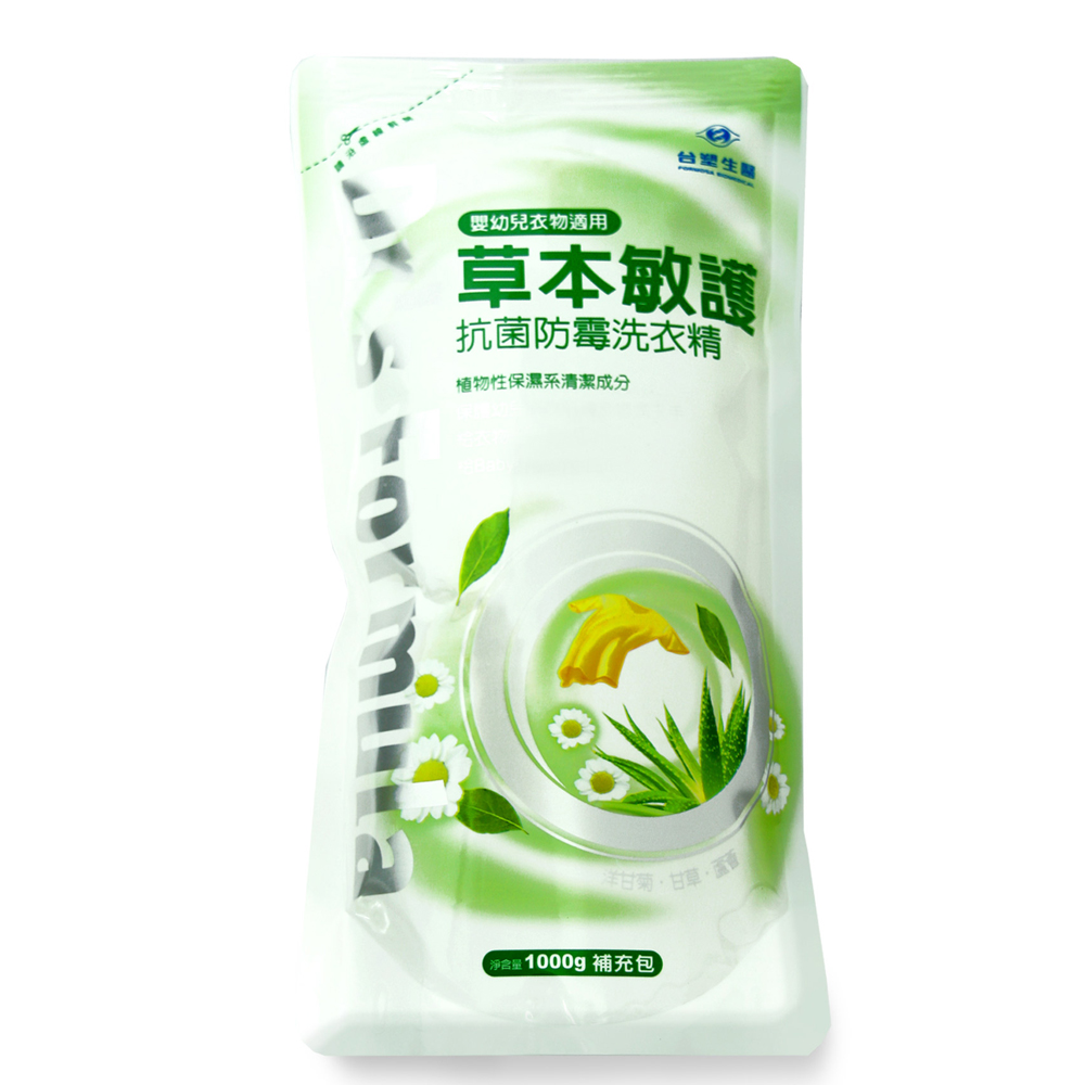 台塑生醫Dr’s Formula草本敏護抗菌防霉洗衣精補充包1kg