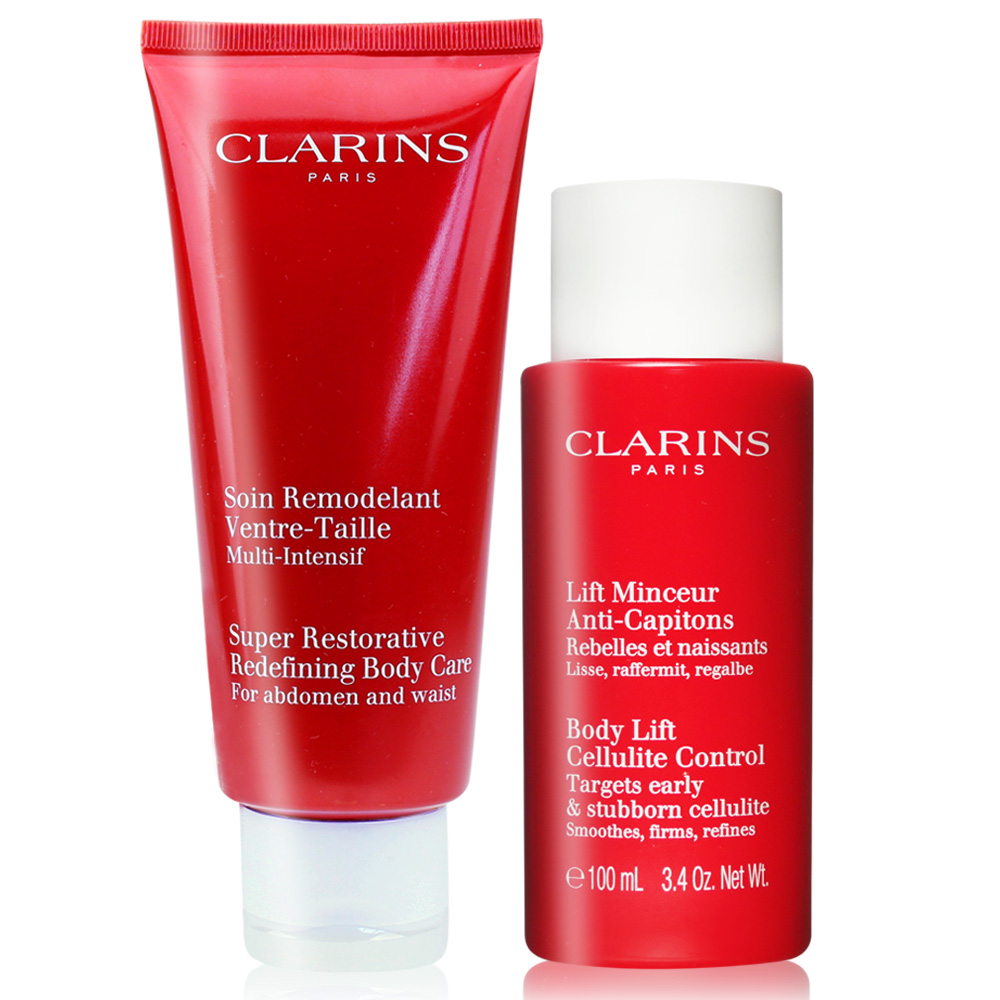 CLARINS 克蘭詩 呼啦小腹霜(200ml)+紅魔束身體緊緻精華(100ml)